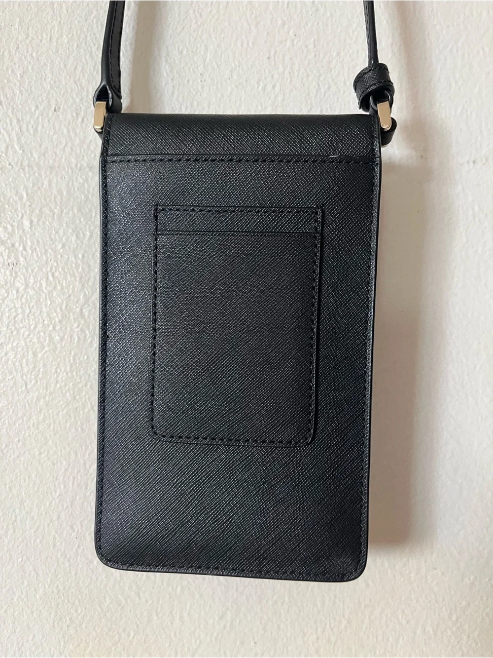 kate spade Black Saffiano Crossbody Phone Pouch